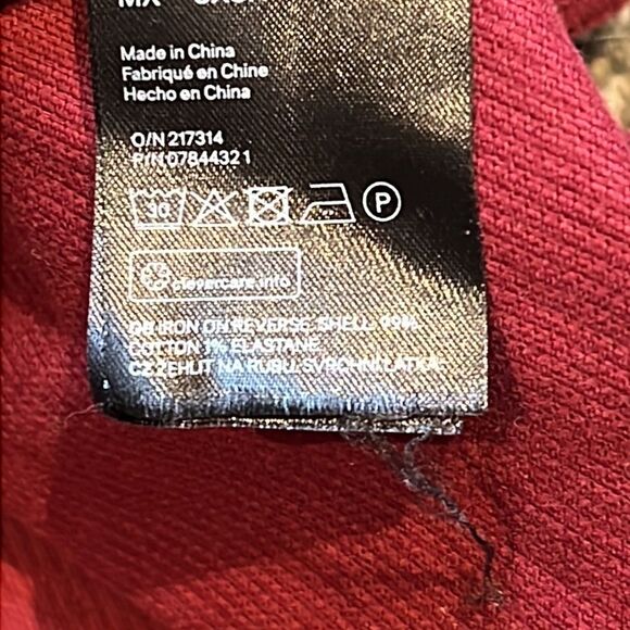 H&M Divided Burgundy Stretch Corduroy Fit & Flare Button Front Jumper Mini - Picture 5 of 5